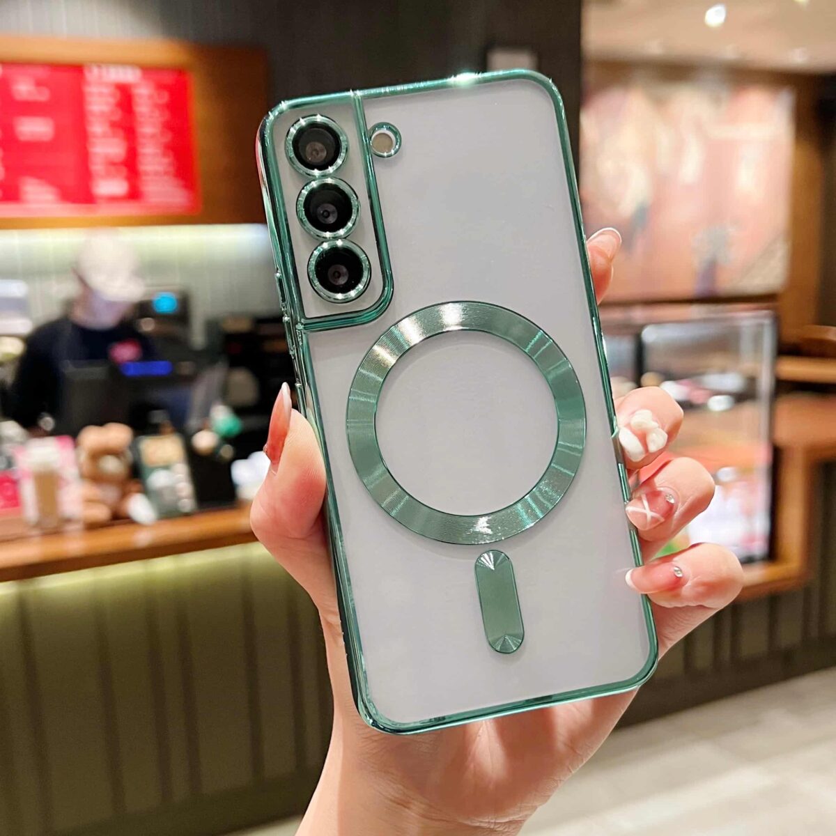 ⁦غلاف Magsafe ملون S22/S22 Plus⁩ - الصورة ⁦4⁩