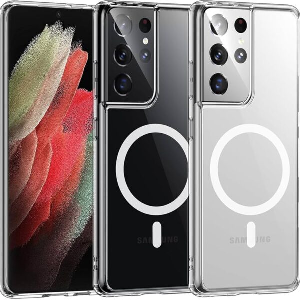 غلاف Samsung S21 Ultra Magsafe كريستال