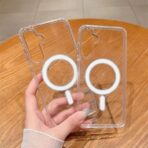 ⁦غلاف الكريستال الشفاف S25 edge⁩ - الصورة ⁦4⁩