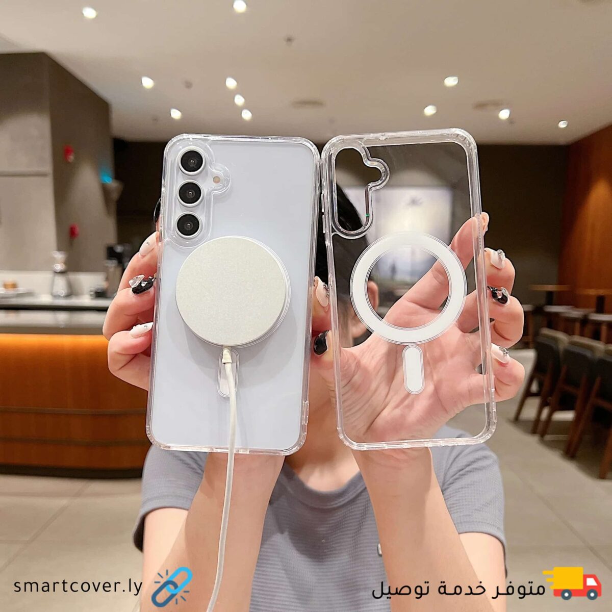 magsafe-clear-S24-(1) غلاف الكريستال الشفاف S25 Plus - الصورة 1