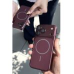 ⁦غلاف التحويلة (البرغندي) 🍁 iPhone⁩ - الصورة ⁦3⁩